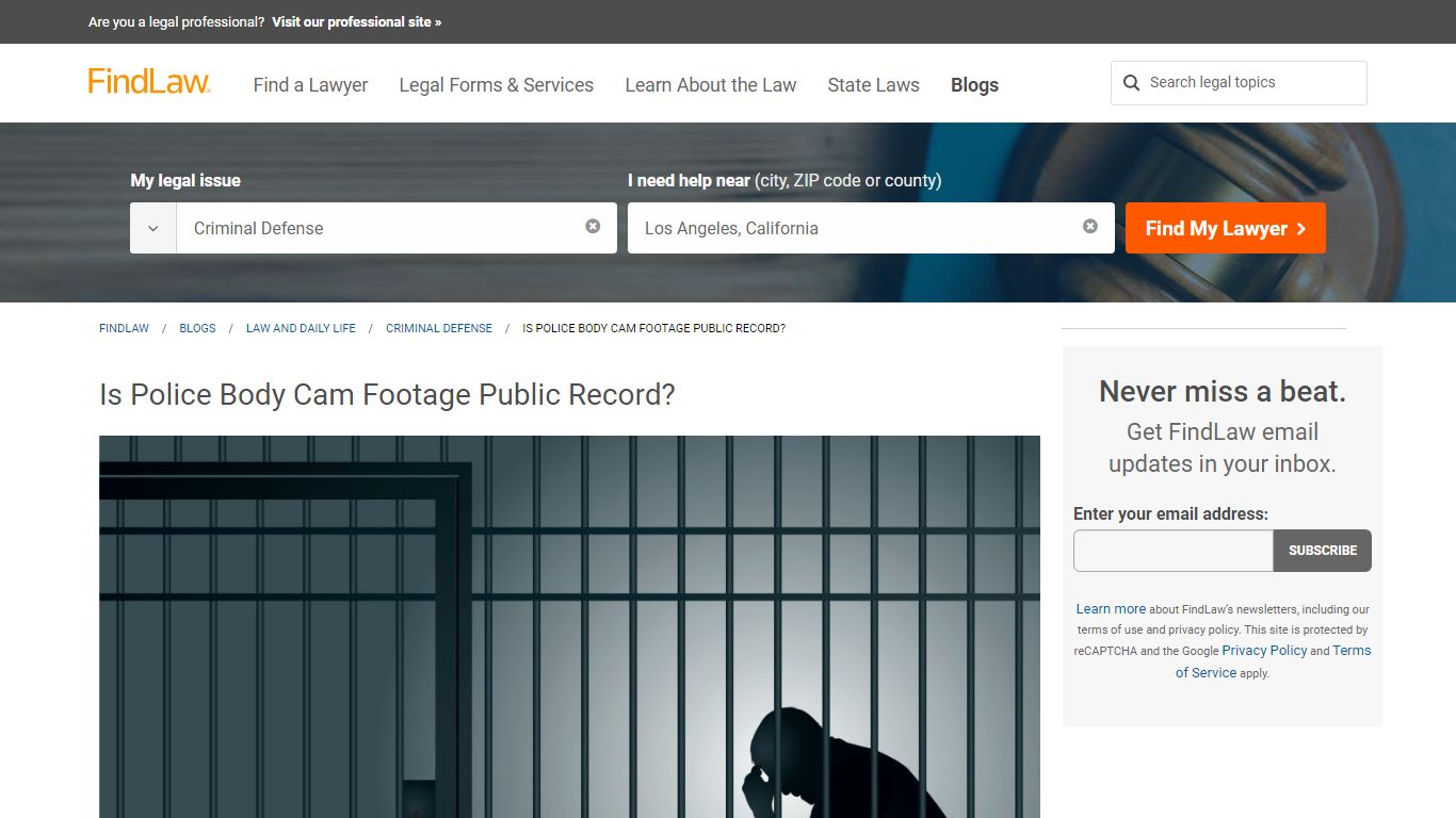 Is Police Body Cam Footage Public Record? - FindLaw